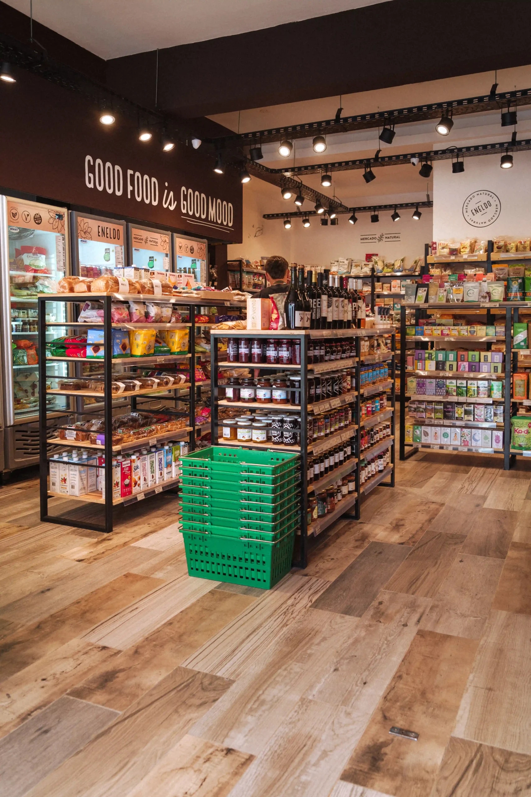 Tienda Eneldo, mercado natural con alimentos saludables y productos sin TACC. Totebag hecha con materiales reciclados